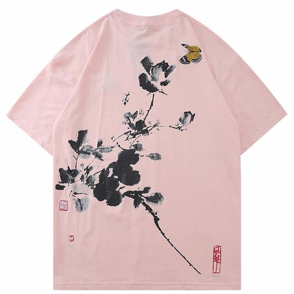 men's t-shirts embroidery butterfly ink painting print t-shirt men hip hop harajuku cotton streetwear t shirts 2021 summer short sleeve, White;black
men's t-shirts embroidery butterfly ink painting print t-shirt men hip hop harajuku cotton streetwear t shirts 2021 summer short sleeve, White;black