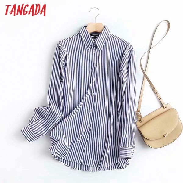 women oversized striped long sleeve chic female casual loose shirt 4c45 210416, White
women oversized striped long sleeve chic female casual loose shirt 4c45 210416, White