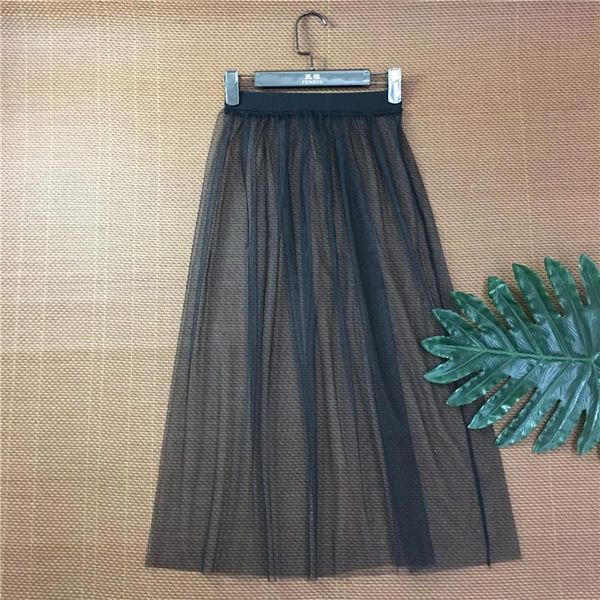 skirts tulle women lace mesh skirt summer casual vintage high waist elastic hollow out transparent one layer long, Black
skirts tulle women lace mesh skirt summer casual vintage high waist elastic hollow out transparent one layer long, Black