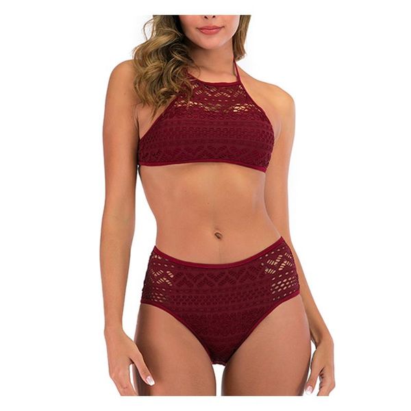 women's swimwear bikinis swimsuits women push up two pieces crochet lace high waist v neck set bathing suit biquini brazilian bikini, White;black
women's swimwear bikinis swimsuits women push up two pieces crochet lace high waist v neck set bathing suit biquini brazilian bikini, White;black