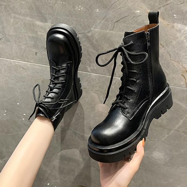 boots rimocy lace up platform motorcycle women pu leather square heels ankle woman autumn winter warm short plush botas 42, Black
boots rimocy lace up platform motorcycle women pu leather square heels ankle woman autumn winter warm short plush botas 42, Black
