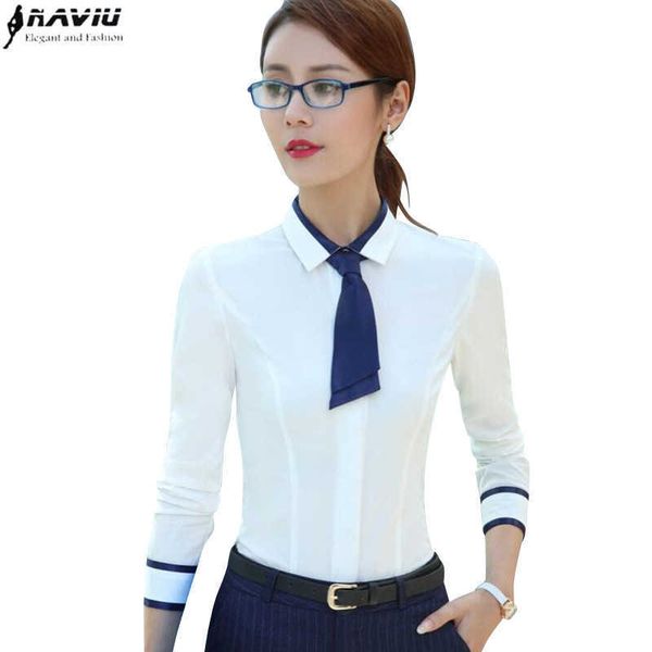 spring summer fashion female long-sleeve shirt slim patchwork bow tie women white blouse office ladies plus size work wear 210604
spring summer fashion female long-sleeve shirt slim patchwork bow tie women white blouse office ladies plus size work wear 210604