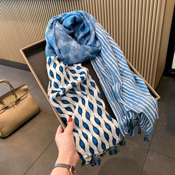 scarves luxury silk scarf women designers shawls autumn fashion warm winter wraps tippet for, Blue;gray
scarves luxury silk scarf women designers shawls autumn fashion warm winter wraps tippet for, Blue;gray