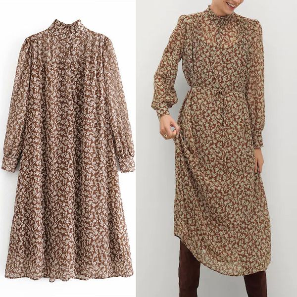 dresses flower print pleated midi women sleeve adjustable cord elegant long es woman chic floral vestido, Black;gray
dresses flower print pleated midi women sleeve adjustable cord elegant long es woman chic floral vestido, Black;gray
