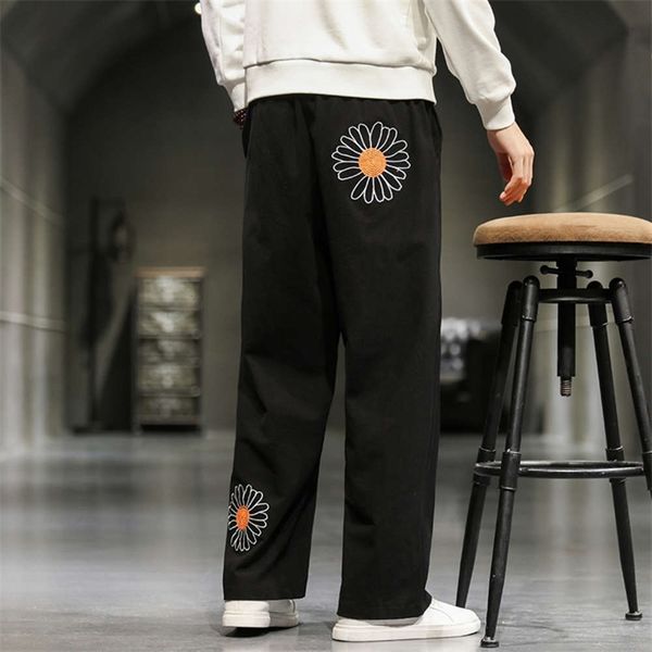 men's pants casual chinese style embroidery loose straight trend large wide leg f1ld, Black
men's pants casual chinese style embroidery loose straight trend large wide leg f1ld, Black