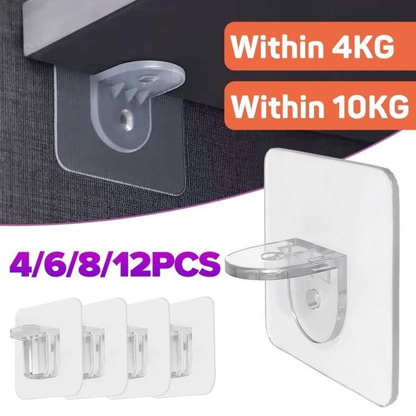 hooks & rails 12/8/4 pcs shelf support sticker punch-layered partition bracket paste screw hook triangle
hooks & rails 12/8/4 pcs shelf support sticker punch-layered partition bracket paste screw hook triangle