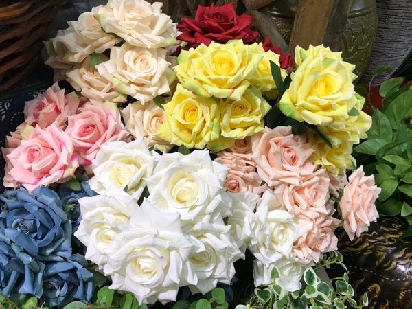 decorative flowers & wreaths 1 bunch 10heads fake rose artificial bouquet silk party wedding decoration curled edges
decorative flowers & wreaths 1 bunch 10heads fake rose artificial bouquet silk party wedding decoration curled edges