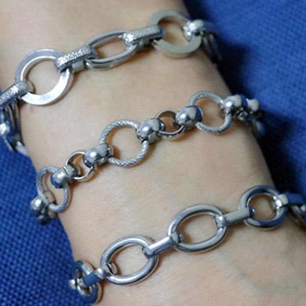 link, chain mcllroy stainless steel bracelet men women link chains bracelets & bangles mens 2021 punk rock jewelry pulsera hombre, Black
link, chain mcllroy stainless steel bracelet men women link chains bracelets & bangles mens 2021 punk rock jewelry pulsera hombre, Black