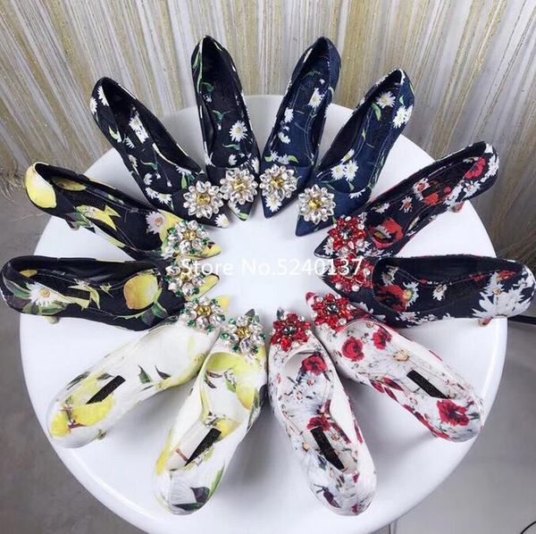 dress shoes crystals flower print mixed color women high heels shallow slip-on thin heel spring/autumn pumps femme, Black
dress shoes crystals flower print mixed color women high heels shallow slip-on thin heel spring/autumn pumps femme, Black