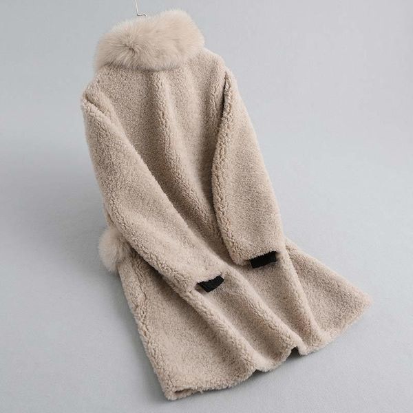 women's fur & faux 2021 real sheep shearling coat female collar 100% wool coats winter jacket women korena long jackets my4027, Black
women's fur & faux 2021 real sheep shearling coat female collar 100% wool coats winter jacket women korena long jackets my4027, Black