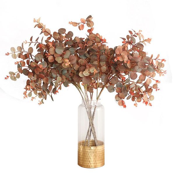 1pcs fall color eucalyptus leaf fake plants flowers branch home party artificial silk table vase rack decor, 70cm decorative & wreaths
1pcs fall color eucalyptus leaf fake plants flowers branch home party artificial silk table vase rack decor, 70cm decorative & wreaths