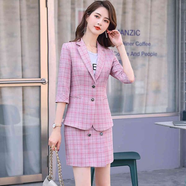 suit suit 2021 of female ladies grey pink plaid women's blazers girl spring fall summer half sleeve button thin jacket, White;black
suit suit 2021 of female ladies grey pink plaid women's blazers girl spring fall summer half sleeve button thin jacket, White;black