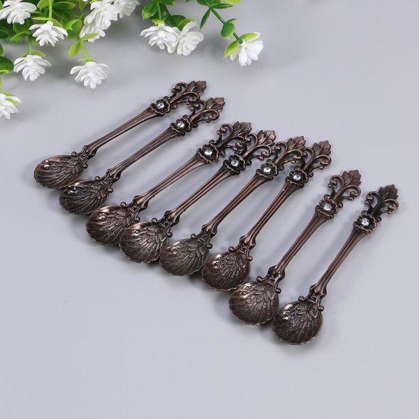 spoons 8pcs vintage coffee dessert spoon mixing stirring tea for home party cafe bar (red bronze)
spoons 8pcs vintage coffee dessert spoon mixing stirring tea for home party cafe bar (red bronze)