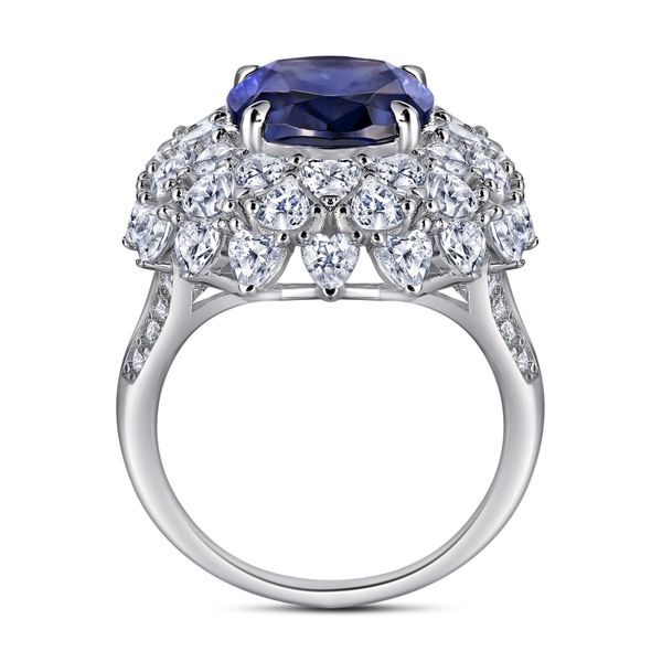 retro imitation sapphire s 925 sier high carbon diamond simple ring women's xury temperament, Silver
retro imitation sapphire s 925 sier high carbon diamond simple ring women's xury temperament, Silver