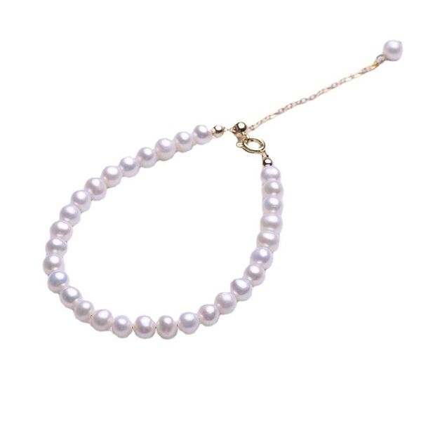 link, chain 5-6mm handmade,white near-round ,natural freshwater pearl bracelet, adjustable ins jewelry, Black
link, chain 5-6mm handmade,white near-round ,natural freshwater pearl bracelet, adjustable ins jewelry, Black