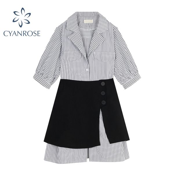 half sleeve striped shirt dress and skirts outfits women cardigan blouses frocks female stylish office ladies chic 2 pieces sets 210417, White
half sleeve striped shirt dress and skirts outfits women cardigan blouses frocks female stylish office ladies chic 2 pieces sets 210417, White