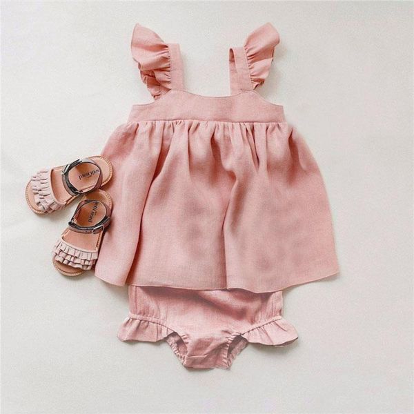 baby summer clothing 2pcs girl outfits kids girls linen dress + shorts infant born clothes sets, White
baby summer clothing 2pcs girl outfits kids girls linen dress + shorts infant born clothes sets, White
