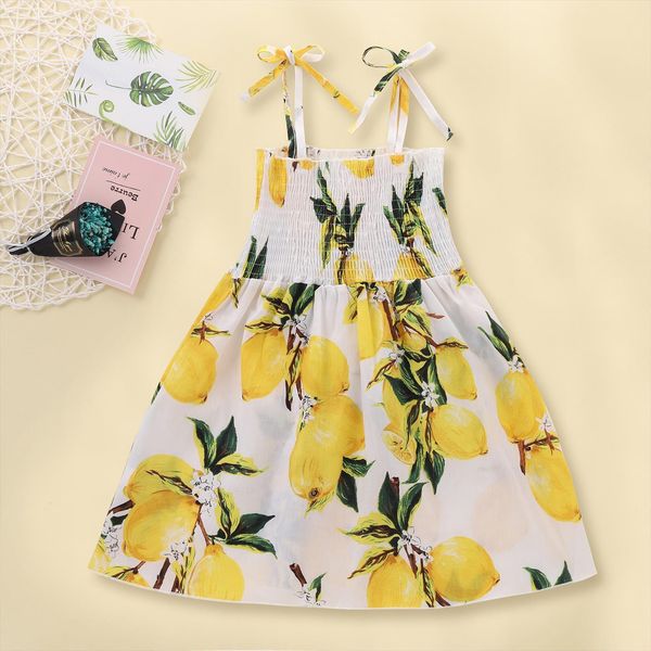 sleeveless summer sling fruit girl dress lemon print toddler kids baby girls strap floral princess casual clothes, Red;yellow
sleeveless summer sling fruit girl dress lemon print toddler kids baby girls strap floral princess casual clothes, Red;yellow