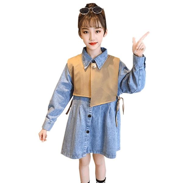 girls clothes solid vest + denim dress clothing casual style tracksuit girl spring autumn tracksuits for children sets, White
girls clothes solid vest + denim dress clothing casual style tracksuit girl spring autumn tracksuits for children sets, White