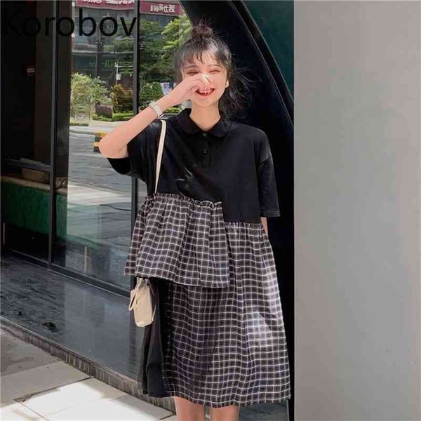 korobov korean preppy style women dress hit color patchwork irregular ruffles dresses summer short sleeve kawaii vestidos mujer 210430, Black;gray
korobov korean preppy style women dress hit color patchwork irregular ruffles dresses summer short sleeve kawaii vestidos mujer 210430, Black;gray
