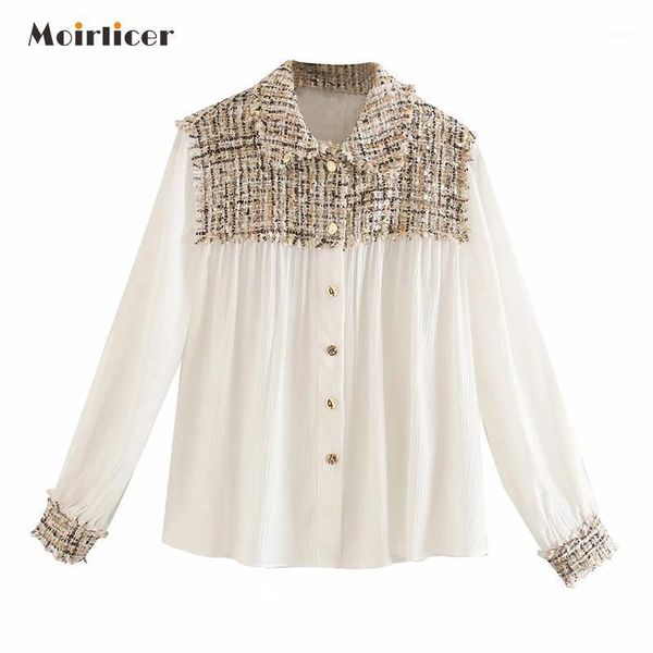 china women white tweed plaid two piece blouse lapel long sleeve loose fit shirt fashion tide spring autumn 2021 women's blouses & shir
china women white tweed plaid two piece blouse lapel long sleeve loose fit shirt fashion tide spring autumn 2021 women's blouses & shir