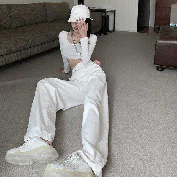 women's jeans wide leg women cargo pants plus size white pockets woman high waist streetwear demin straight casual, Blue
women's jeans wide leg women cargo pants plus size white pockets woman high waist streetwear demin straight casual, Blue