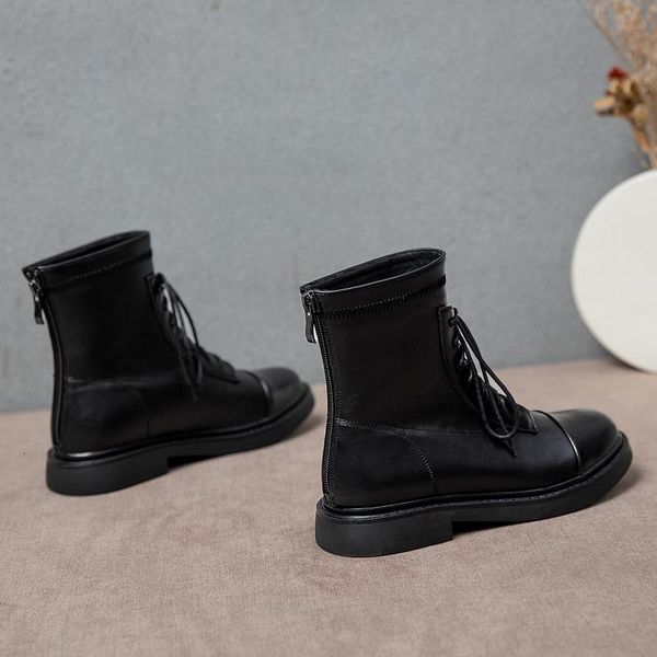 boots style womens pu leather fashion ankle boots cowhide leather mid motorcycle shoes v2971 q1au, Black
boots style womens pu leather fashion ankle boots cowhide leather mid motorcycle shoes v2971 q1au, Black