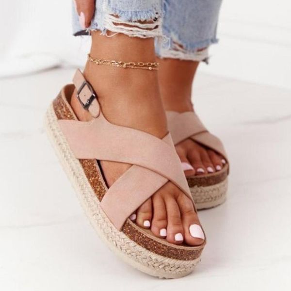 sandals platform women 2021 summer buckle straps thick bottom ladies open toe crossed boho beach casual shoes, Black
sandals platform women 2021 summer buckle straps thick bottom ladies open toe crossed boho beach casual shoes, Black