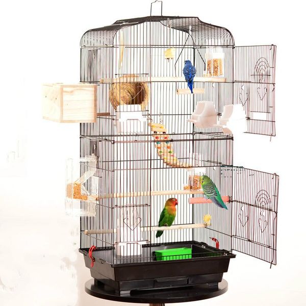 bird cages foldable metal parrot villa cage thrush starling three-story heightened building upgraded version sp504
bird cages foldable metal parrot villa cage thrush starling three-story heightened building upgraded version sp504
