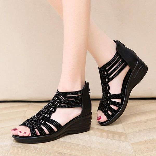 sandals 2021 summer fashion all-match temperament women's open toe heightening thick sole high heel buckle wedge, Black
sandals 2021 summer fashion all-match temperament women's open toe heightening thick sole high heel buckle wedge, Black