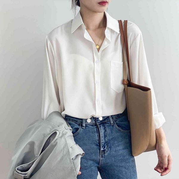 office ol long sleeve loose chiffon blouse blusas femininas elegante solid women clothing ladies 089e 210420, White
office ol long sleeve loose chiffon blouse blusas femininas elegante solid women clothing ladies 089e 210420, White