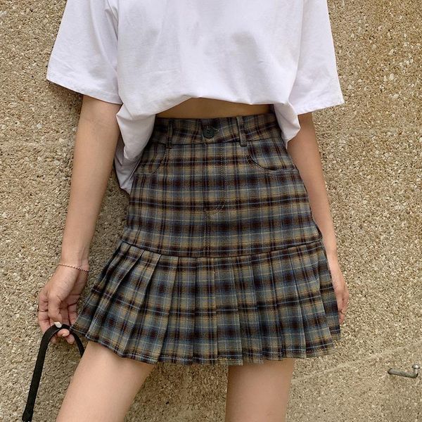 harajuku vintage undefined punk 2021 fashion skirts the tooling womens japanese plaid skirt high waist a-line, Black
harajuku vintage undefined punk 2021 fashion skirts the tooling womens japanese plaid skirt high waist a-line, Black