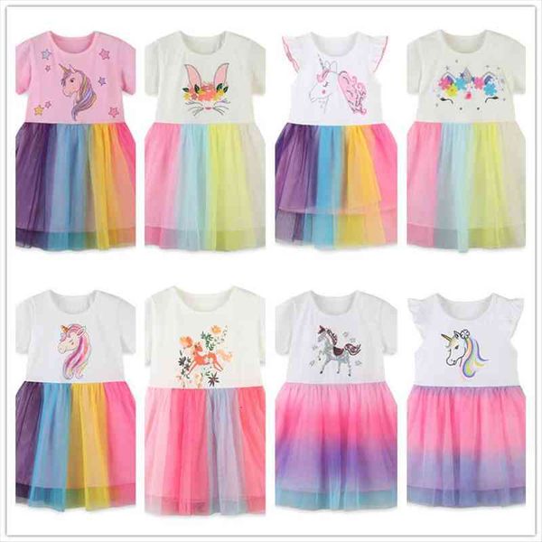 vidmid girls rainbow clothes summer girl dresses unicorn cartoon short sleeve princess childrens lace clothing 1004, Red;yellow
vidmid girls rainbow clothes summer girl dresses unicorn cartoon short sleeve princess childrens lace clothing 1004, Red;yellow