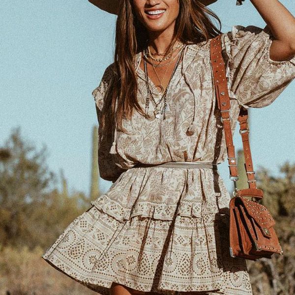 mini ruffle short sleeve oversize women dresses loose boho rayon floral print autumn a line gypsy dress vestidos, Black;gray
mini ruffle short sleeve oversize women dresses loose boho rayon floral print autumn a line gypsy dress vestidos, Black;gray