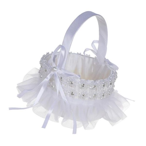 storage baskets lace bride basket petals holder flower girl po props party supplies for wedding ceremony (white)
storage baskets lace bride basket petals holder flower girl po props party supplies for wedding ceremony (white)