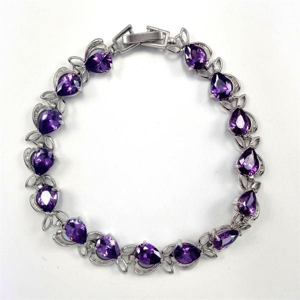 suppliers silver plated purple cubic zirconia bracelets & bangles pulseiras femininas for women link, chain, Black
suppliers silver plated purple cubic zirconia bracelets & bangles pulseiras femininas for women link, chain, Black