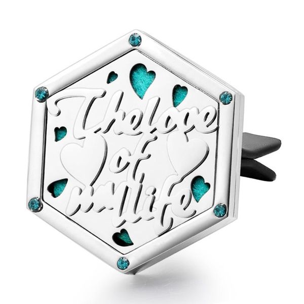pendants the love of my life stainless steel hexagon car aroma essential oil diffuser locket vent clip, Black
pendants the love of my life stainless steel hexagon car aroma essential oil diffuser locket vent clip, Black