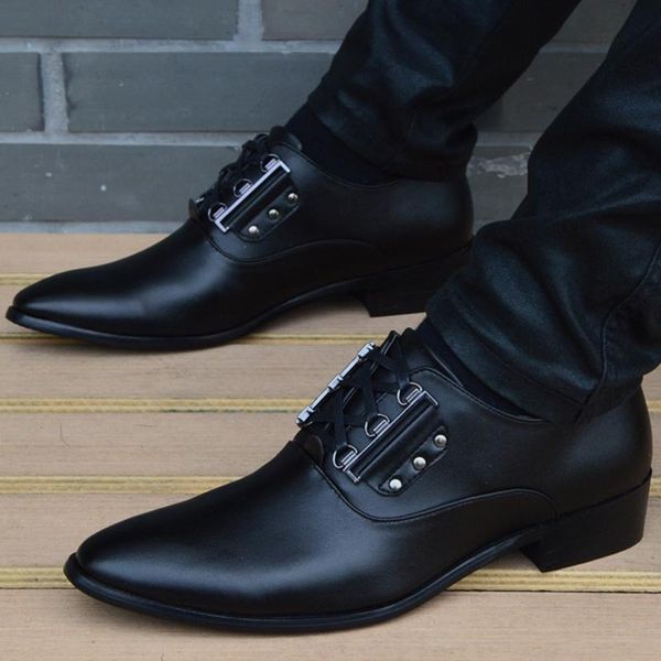 dress shoes men leather pointed toe business casual breathable black lace up zapatos hombre
dress shoes men leather pointed toe business casual breathable black lace up zapatos hombre