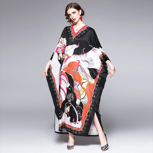 casual dresses wtianyuw bohemian style dress for women v neck batwing three sleeve print hit color loose female 2021 summer clothes, Black;gray
casual dresses wtianyuw bohemian style dress for women v neck batwing three sleeve print hit color loose female 2021 summer clothes, Black;gray