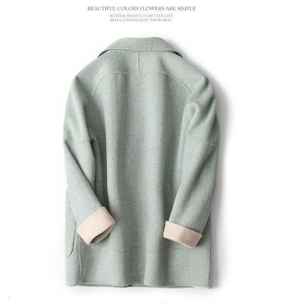 jacket mozuleva double cashmere winter coat for women plain korean green style short wool jackets, Black;brown
jacket mozuleva double cashmere winter coat for women plain korean green style short wool jackets, Black;brown