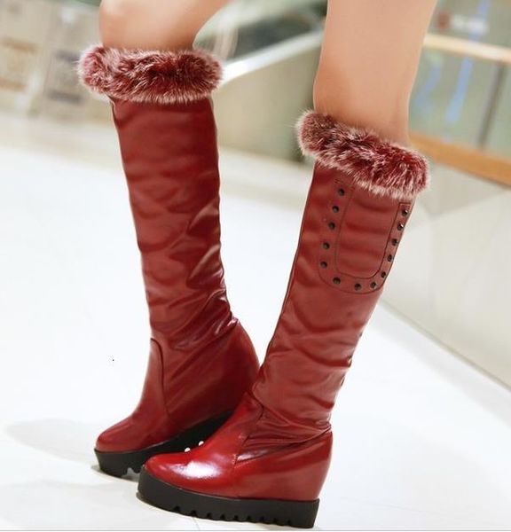 size 33 to 43 with box white wedding shoes winter fur thick plush wee heel knee high boots wine red black
size 33 to 43 with box white wedding shoes winter fur thick plush wee heel knee high boots wine red black