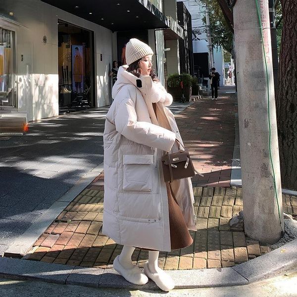 women's down & parkas 2021 winter oversize long hooded female solid cotton-padded jackets ladies casual loose warm outwear y661, Black
women's down & parkas 2021 winter oversize long hooded female solid cotton-padded jackets ladies casual loose warm outwear y661, Black