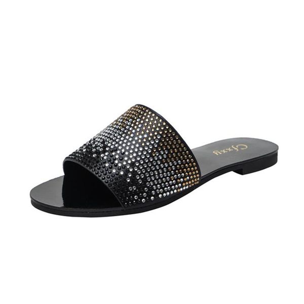 women's shoes slippers summer fashion mosaic colored diamond flat-heeled solid color daily casual flat-bottomed sandals, Black
women's shoes slippers summer fashion mosaic colored diamond flat-heeled solid color daily casual flat-bottomed sandals, Black