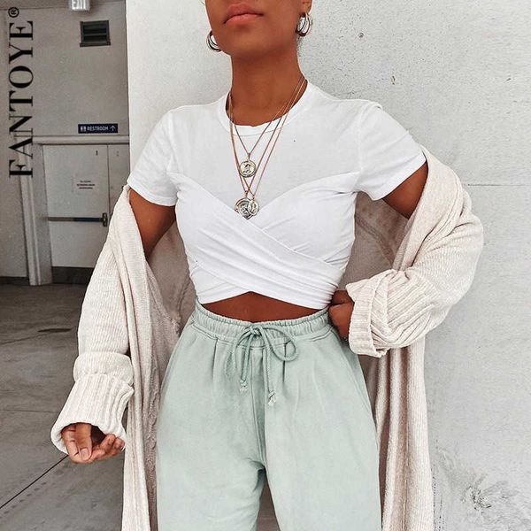 women's t-shirt casual bandage skinny crop short sleeve cross slim tee ladies summer white streetwear clothes n6kv
women's t-shirt casual bandage skinny crop short sleeve cross slim tee ladies summer white streetwear clothes n6kv