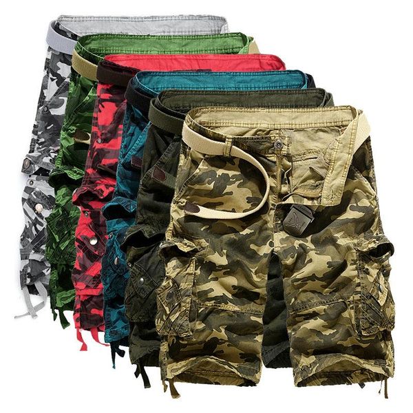 men's shorts men short camouflage cargo mens summer casual cotton military camo workout bermuda for, White;black
men's shorts men short camouflage cargo mens summer casual cotton military camo workout bermuda for, White;black