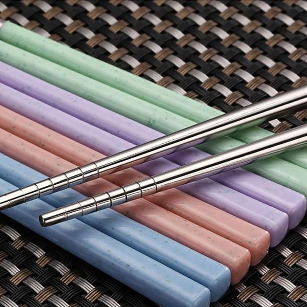 pair stainless steel portable reusable chinese chopsticks kitchen gadgets tableware healthy wheat straw sticks tools
pair stainless steel portable reusable chinese chopsticks kitchen gadgets tableware healthy wheat straw sticks tools