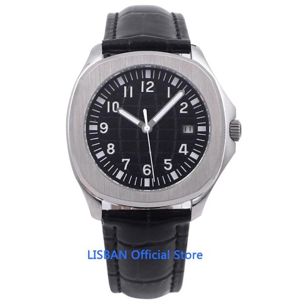 wristwatches 40mm automatic mechanical mens watch sterile dial square case leather strap sapphire glass clock wristwatch men, Slivery;brown
wristwatches 40mm automatic mechanical mens watch sterile dial square case leather strap sapphire glass clock wristwatch men, Slivery;brown