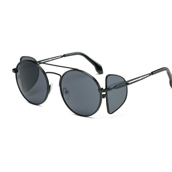 sunglasses classic gothic steampunk designer male female retro round metal frame uv400, White;black
sunglasses classic gothic steampunk designer male female retro round metal frame uv400, White;black