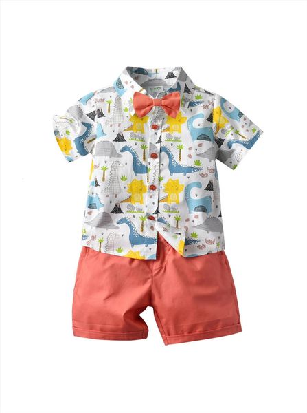 1 6t baby boys shirt shorts set toddlers cartoon dinosaur printing short sleeve lapel bow tie solid color trousers, White
1 6t baby boys shirt shorts set toddlers cartoon dinosaur printing short sleeve lapel bow tie solid color trousers, White