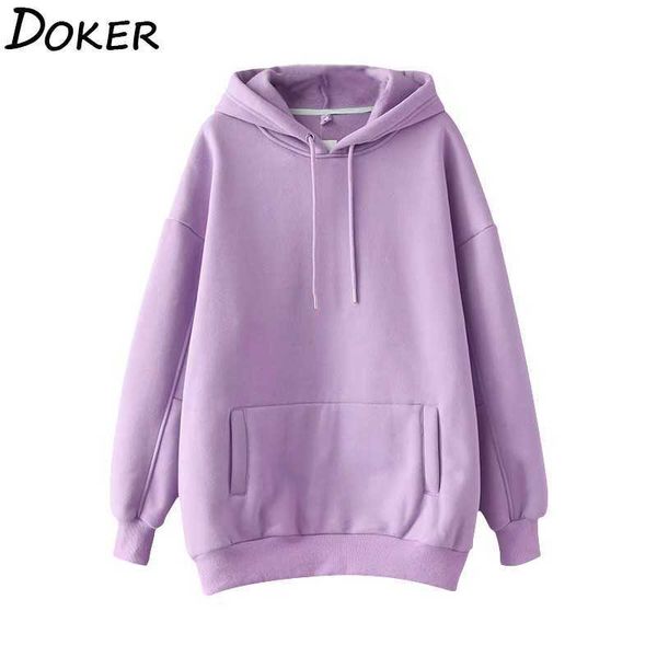 women warm hoodies sweatshirts autumn winter long sleeve pullover pocket female casual solid color kawaii hoodie 210604, Black
women warm hoodies sweatshirts autumn winter long sleeve pullover pocket female casual solid color kawaii hoodie 210604, Black